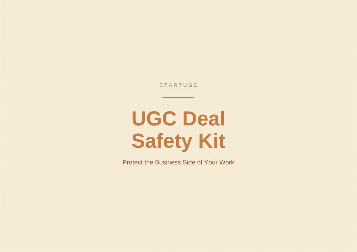 UGC Deal Safety Kit included in UGC START PRO